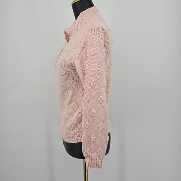 Stanley Blacker Pink Women's Sweater Pullover Sweater Raised Balls Size Small - Picture 6 of 9
